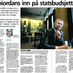 "Seniordans inn på Statsbudsjettet". Faksimile VG 21/04/2014